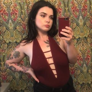 Urban outfitters plunge bodysuit